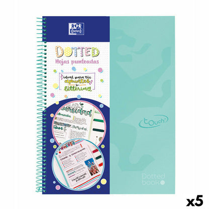 Cuaderno Oxford Europeanbook 0 School Touch Puntos Menta A4 80 Hojas (5 Unidades)  Comprati.