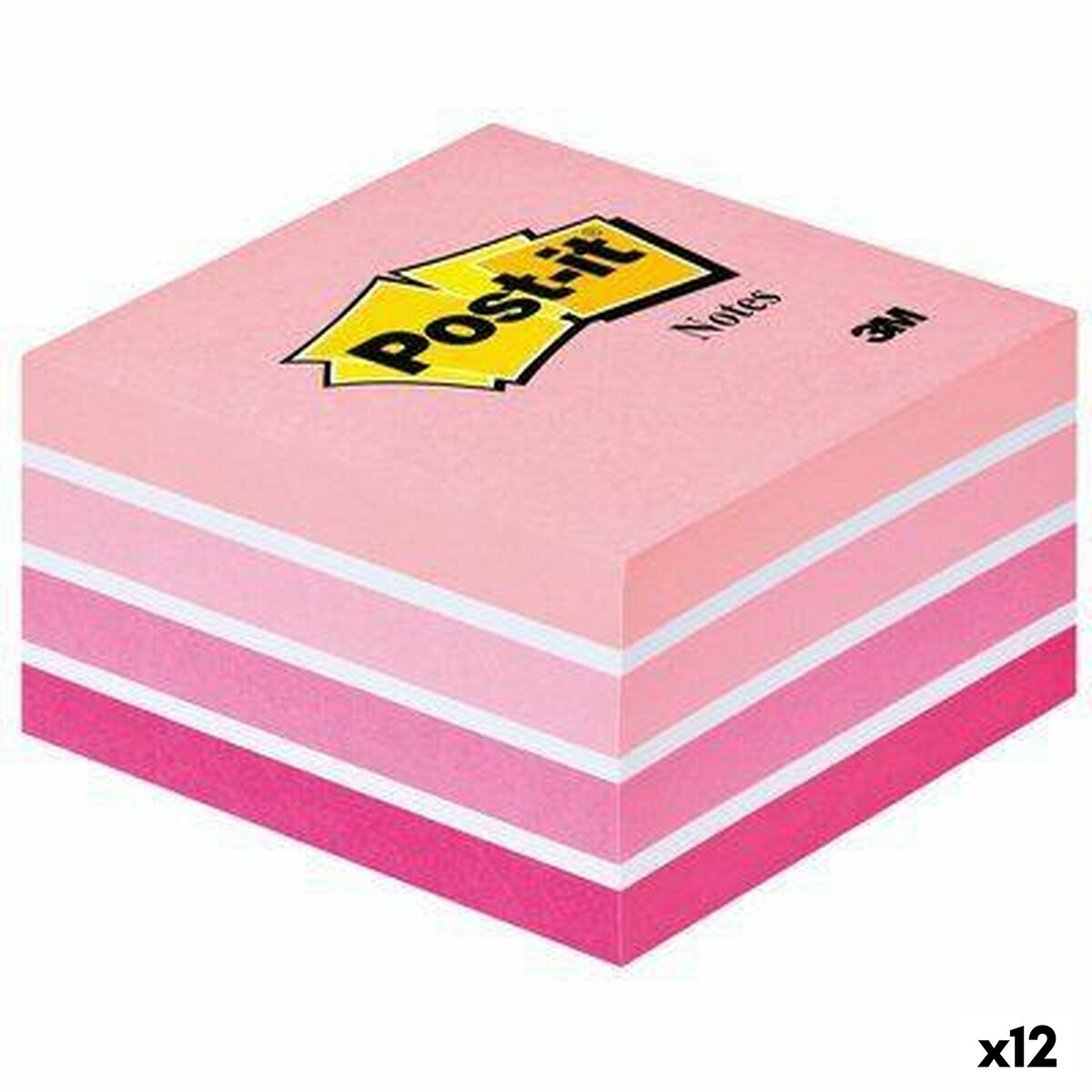 Bloc de Notas Post-it 76 x 76 mm Rosa 450 Hojas (12 Unidades)  Comprati.