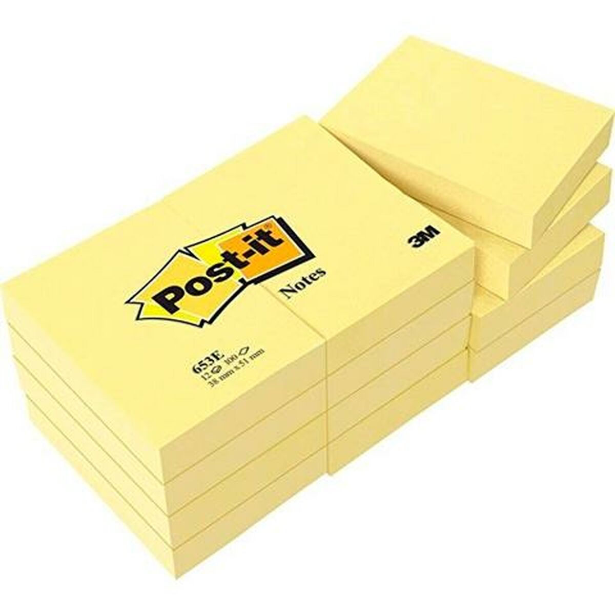 Bloc de Notas Post-it 38 x 51 mm Amarillo (15 Unidades)  Comprati.