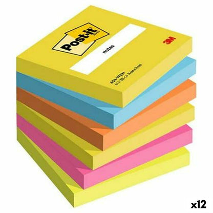 Bloc de Notas Post-it 76 x 76 mm Multicolor 100 Hojas (12 Unidades)  Comprati.