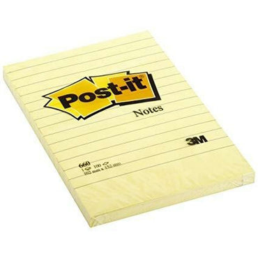 Notas Adhesivas Post-it XL 15,2 x 10,2 cm Amarillo (2 Unidades)  Comprati.