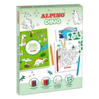 Dibujos para pintar Alpino Dino Multicolor (6 Unidades)  Comprati.