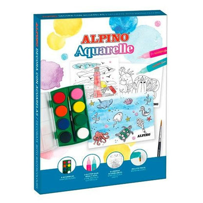 Dibujos para pintar Alpino Aquarelle Multicolor (6 Unidades)  Comprati.