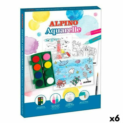 Dibujos para pintar Alpino Aquarelle Multicolor (6 Unidades)  Comprati.