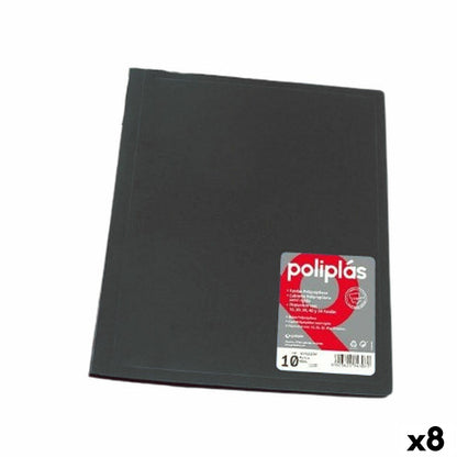 Carpeta Clasificadora Grafoplas Negro A4 (8 Unidades)  Comprati.