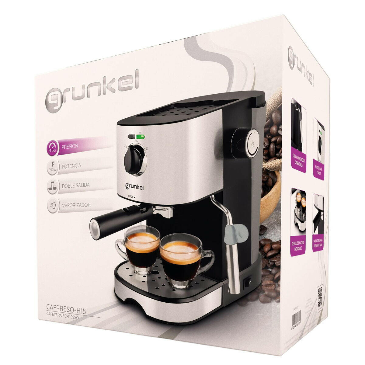 Cafetera de Goteo Grunkel Plateado 850 W 1 L  Comprati.