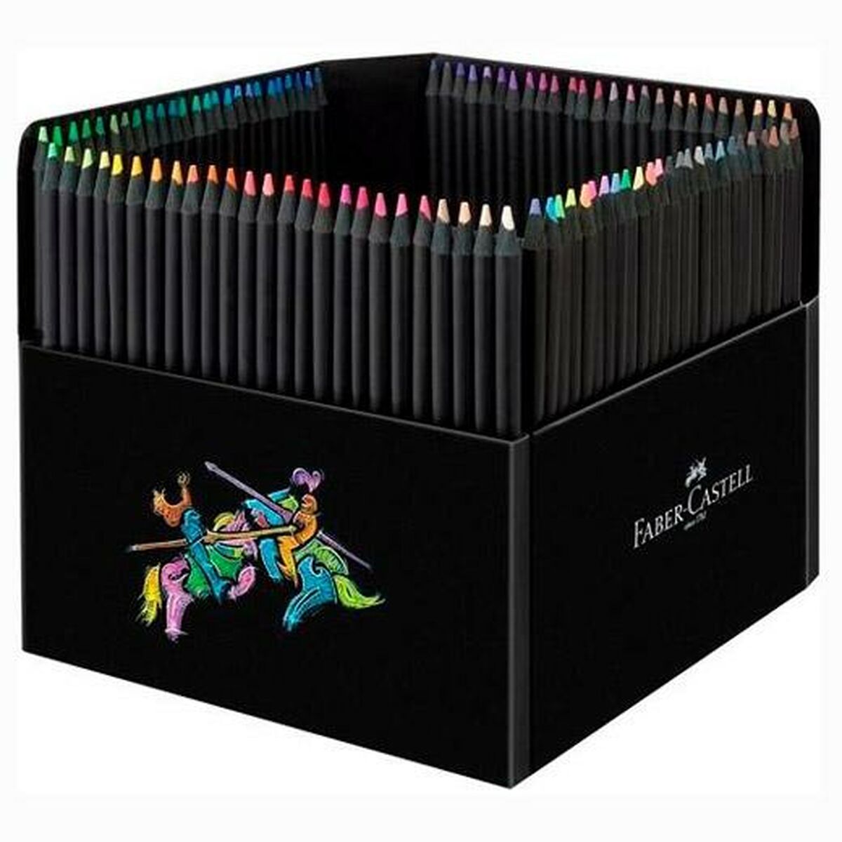 Lápices de colores Faber-Castell Black Edition Multicolor (6 Unidades)  Comprati.