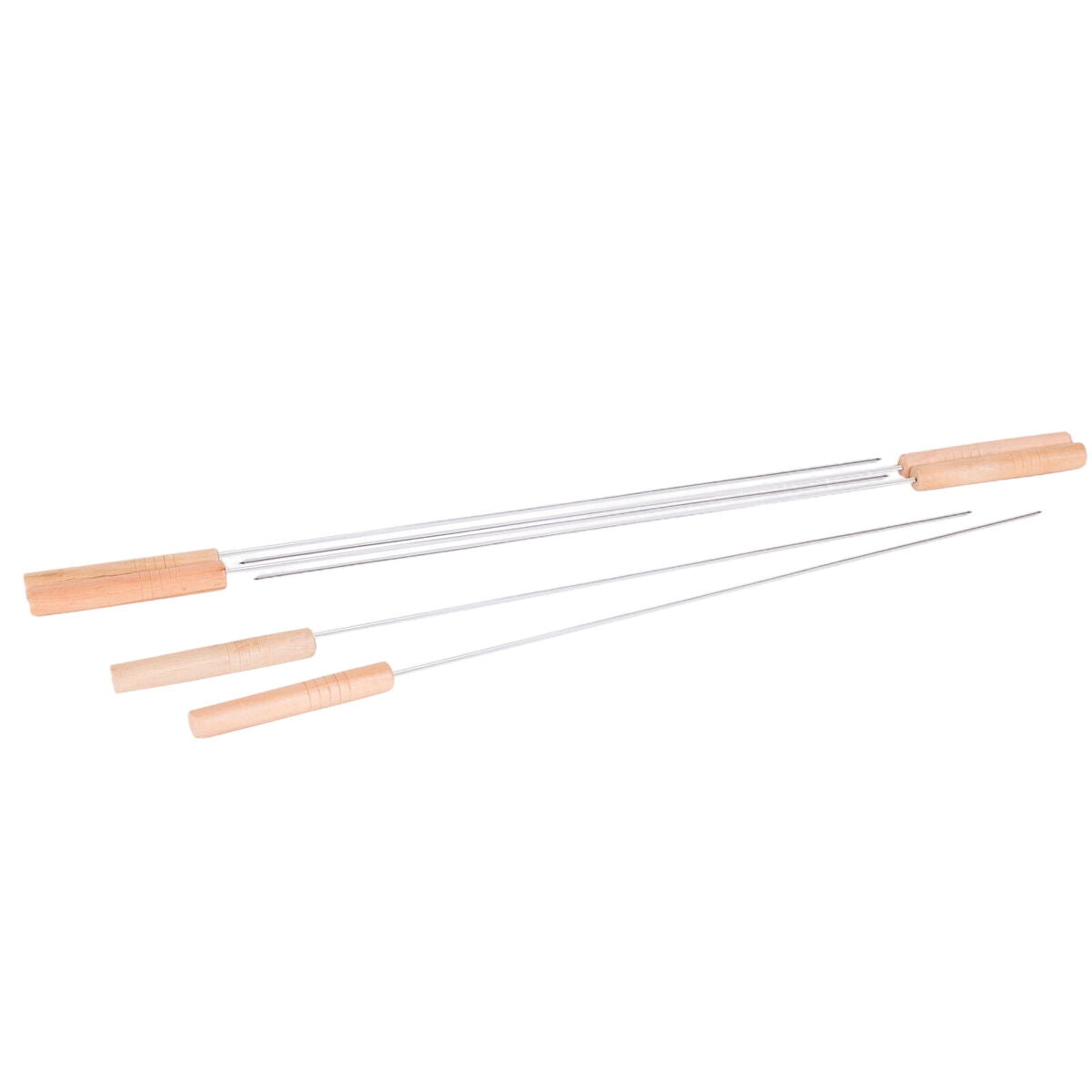 Set de Pinchos para Barbacoa Acero Inoxidable 40 x 0,5 x 0,5 cm  Comprati.