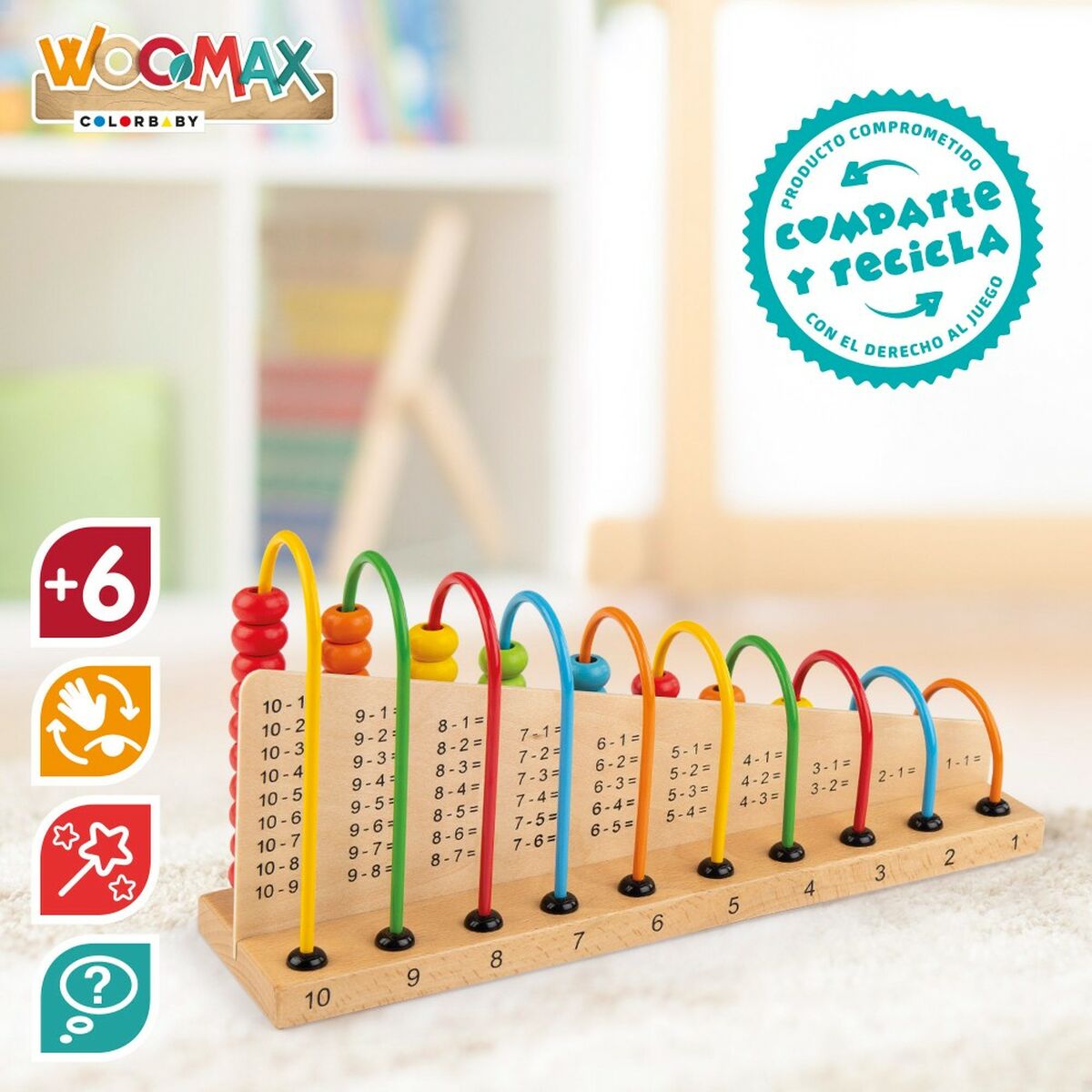 Juego Educativo Woomax 28,5 x 14,5 x 7,5 cm (6 Unidades)  Comprati.