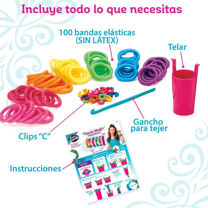 Kit Creación de Pulseras Cra-Z-Art Plástico 3,4 x 0,3 x 2,7 cm 4 x 8 x 3,5 cm (4 Unidades)  Comprati.