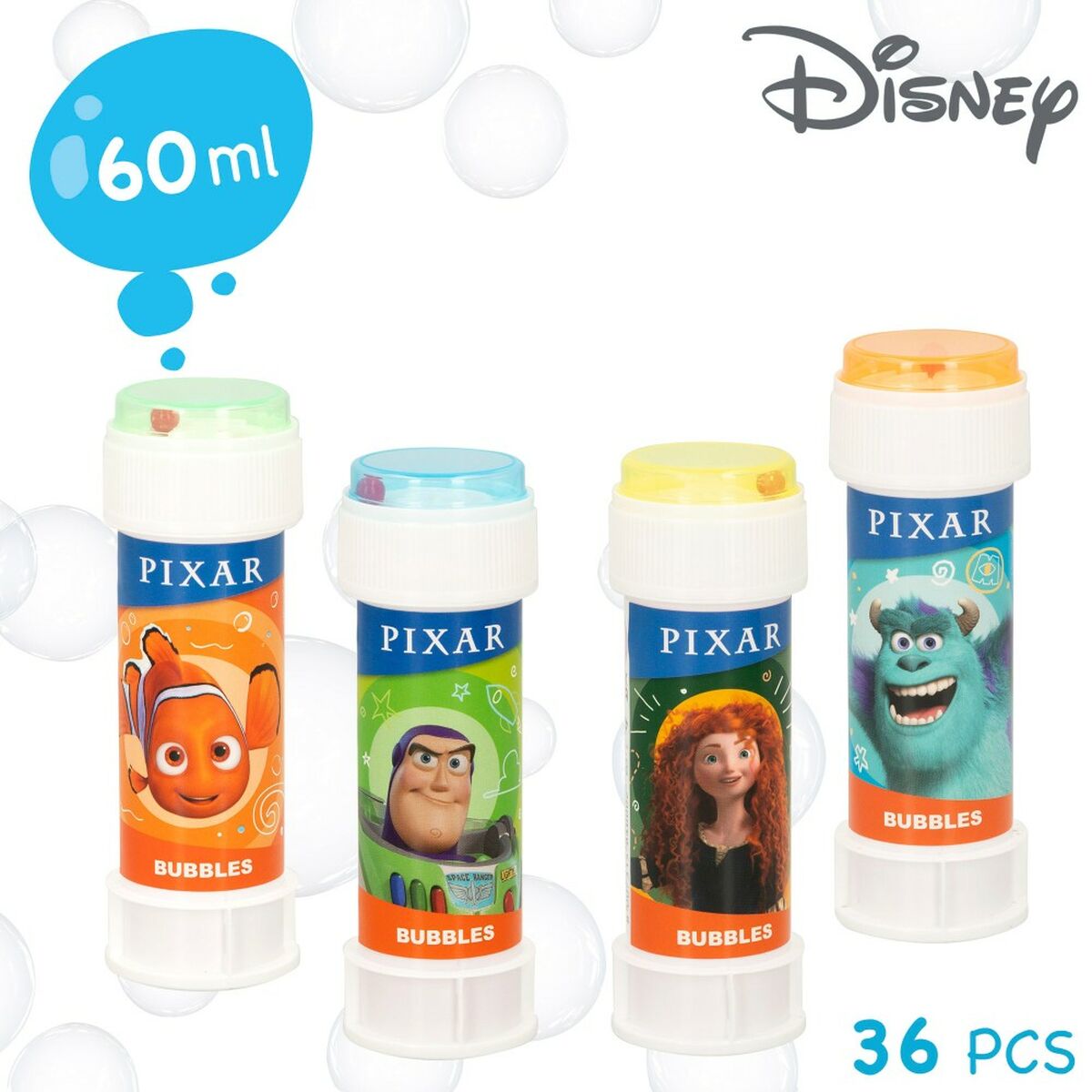 Pompero Pixar 60 ml 3,8 x 11,5 x 3,8 cm (216 Unidades)  Comprati.