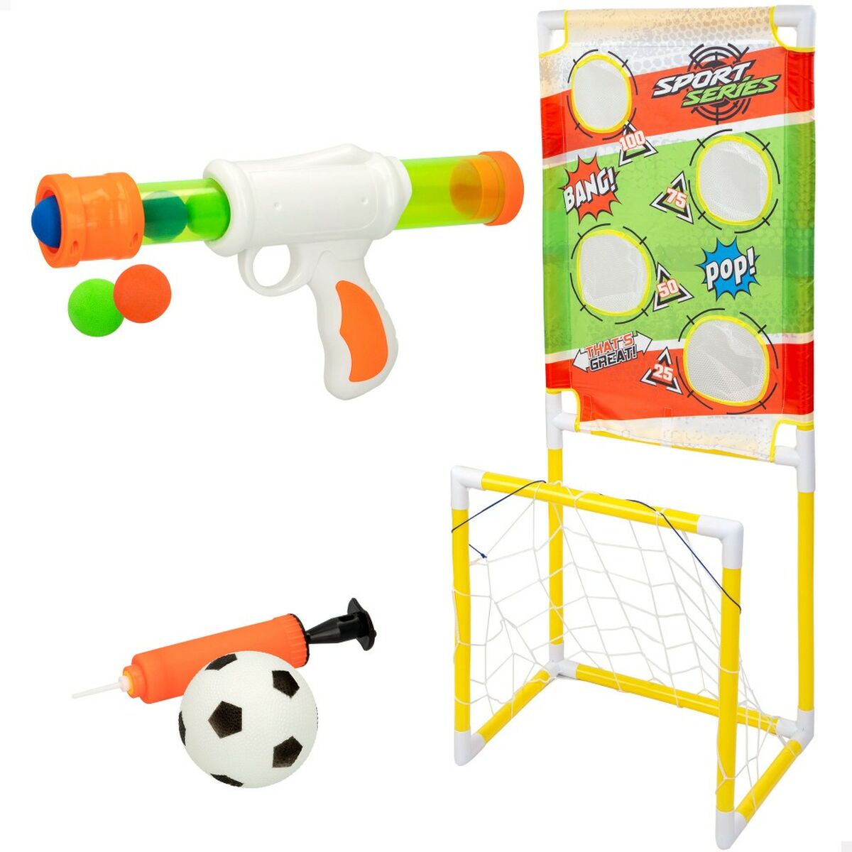 Juego de puntería Colorbaby Diana Portería de Fútbol 48,5 x 113 x 35,5 cm (2 Unidades)  Comprati.