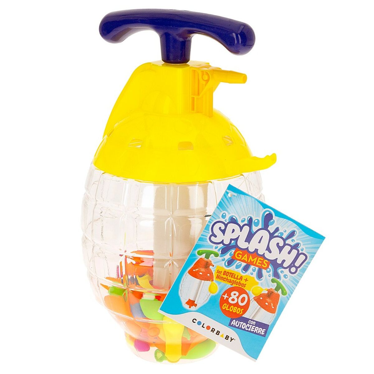 Globos de Agua con Inflador Colorbaby Splash Autocierre 6 Unidades  Comprati.