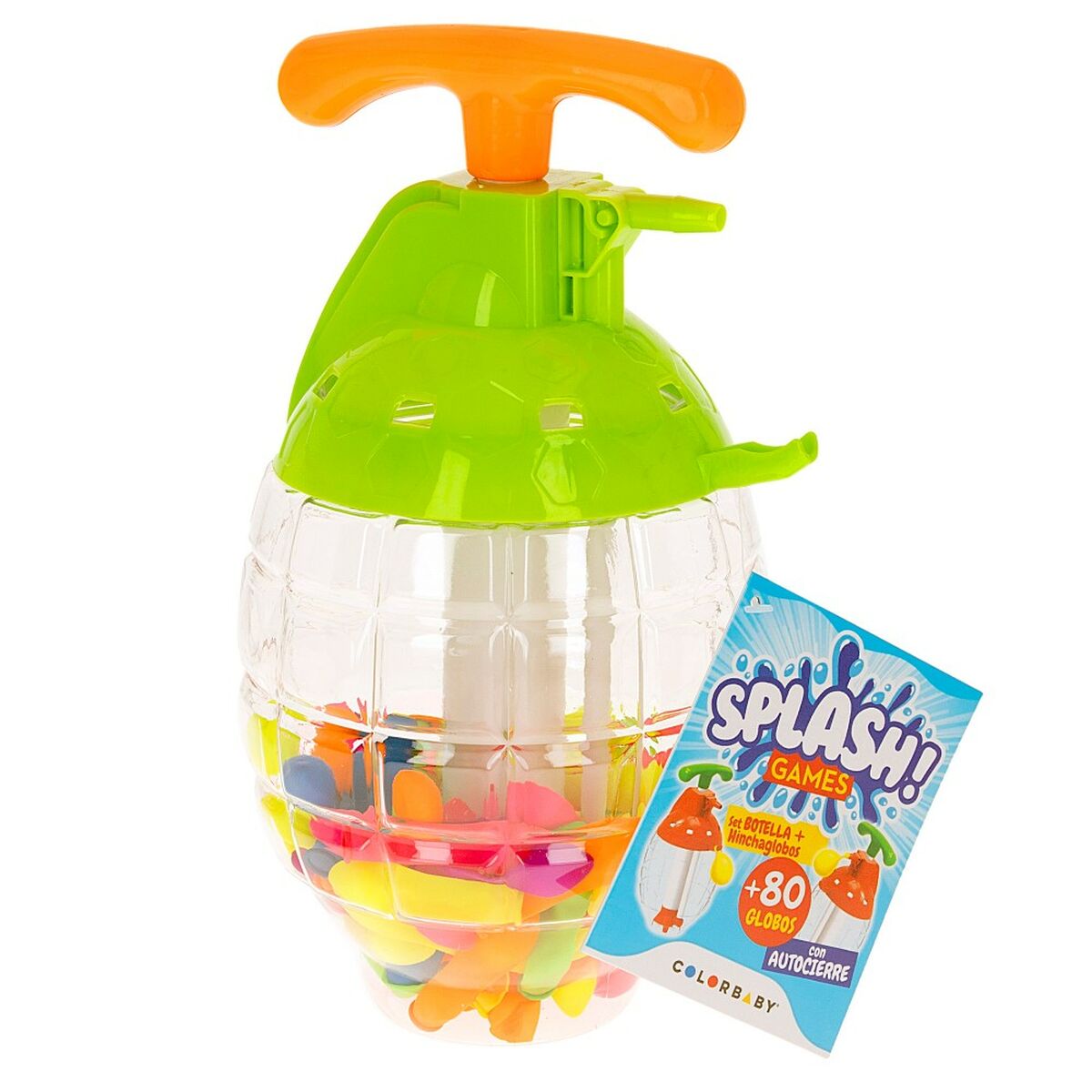 Globos de Agua con Inflador Colorbaby Splash Autocierre 6 Unidades  Comprati.