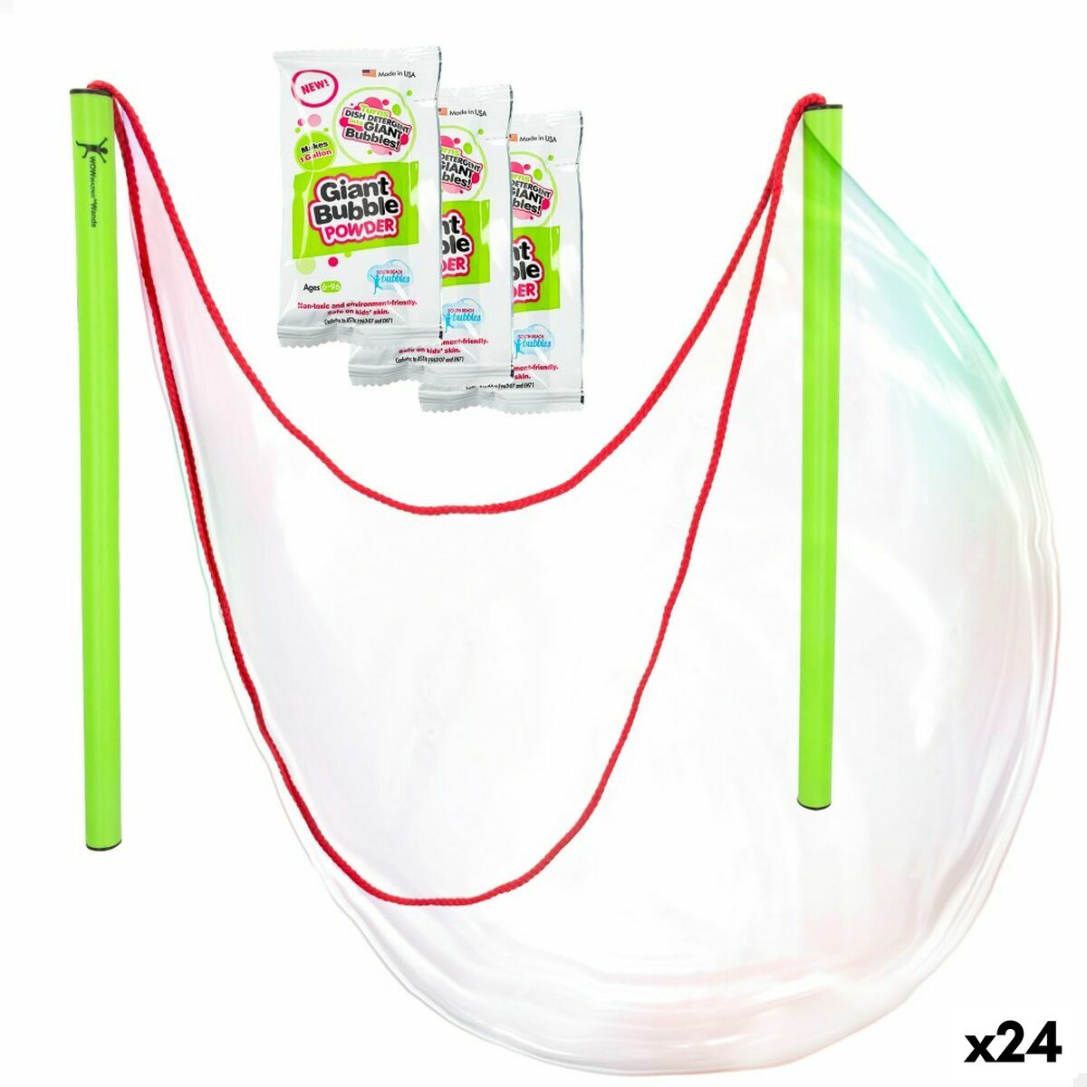 Juego de Pompas de Jabón WOWmazing 41 cm (24 Unidades)  Comprati.