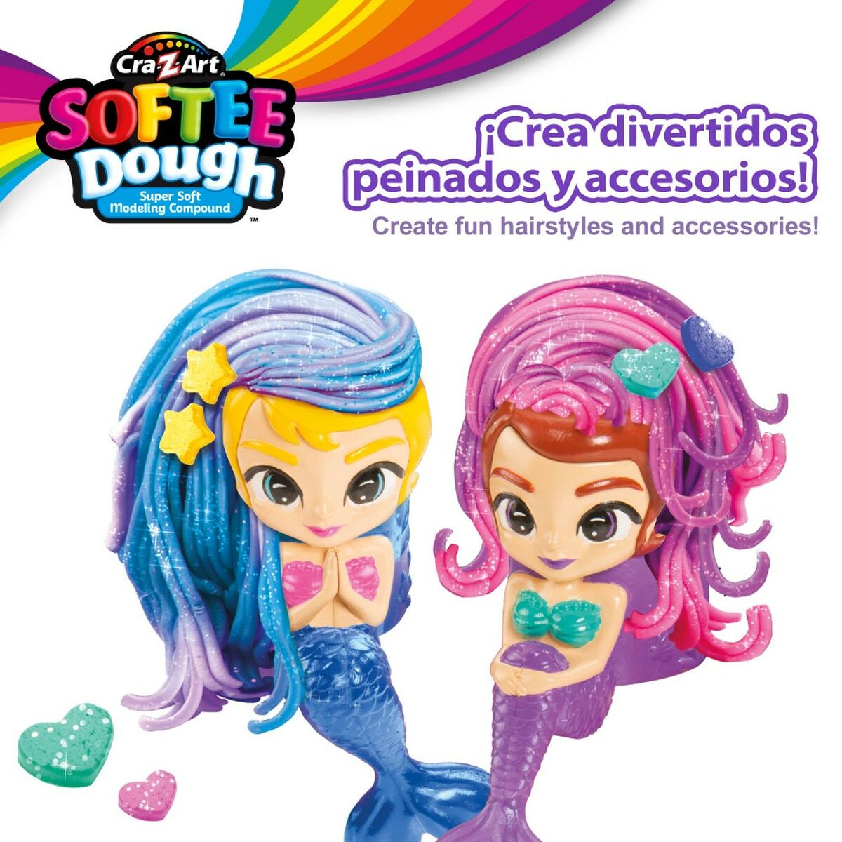 Juego de Plastilina Cra-Z-Art Softee Dough Pelo sirenas (4 Unidades)  Comprati.