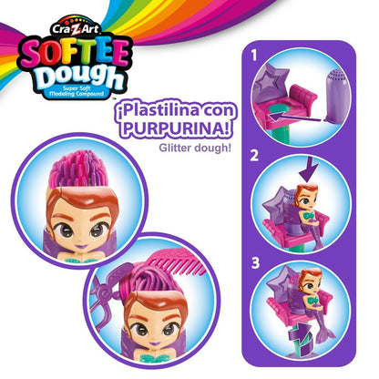 Juego de Plastilina Cra-Z-Art Softee Dough Pelo sirenas (4 Unidades)  Comprati.