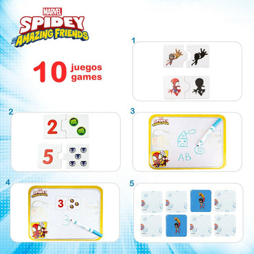 Mesa Multijuegos Spidey (6 Unidades)  Comprati.