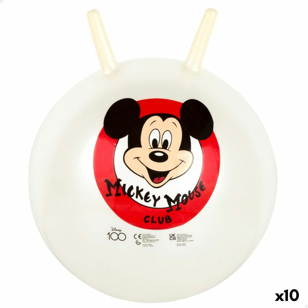 Pelota Saltarina Mickey Mouse Ø 45 cm (10 Unidades)  Comprati.