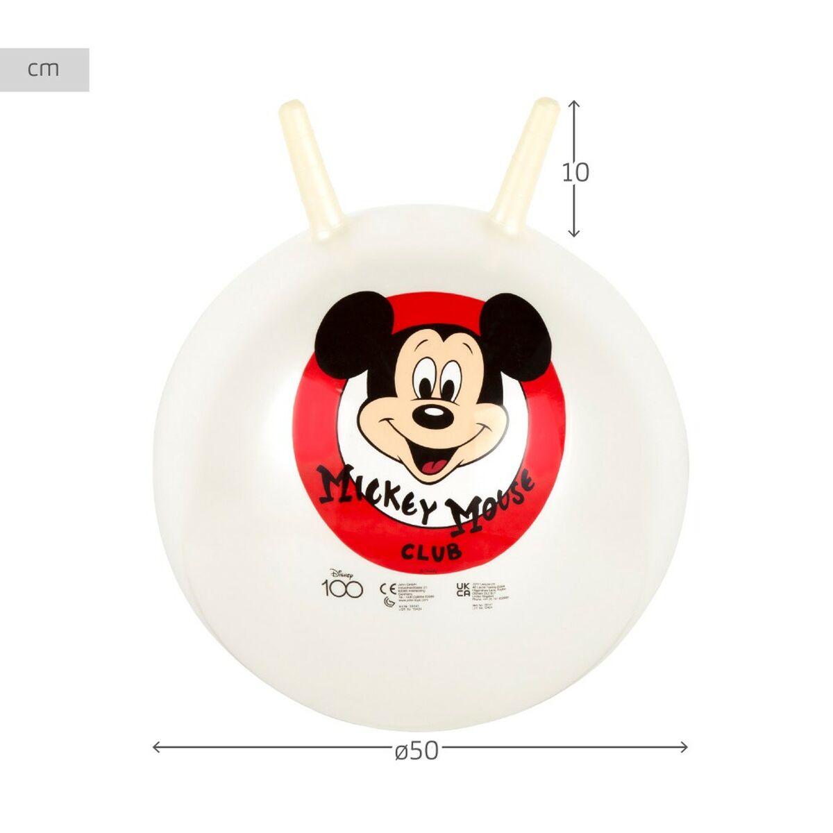 Pelota Saltarina Mickey Mouse Ø 45 cm (10 Unidades)  Comprati.