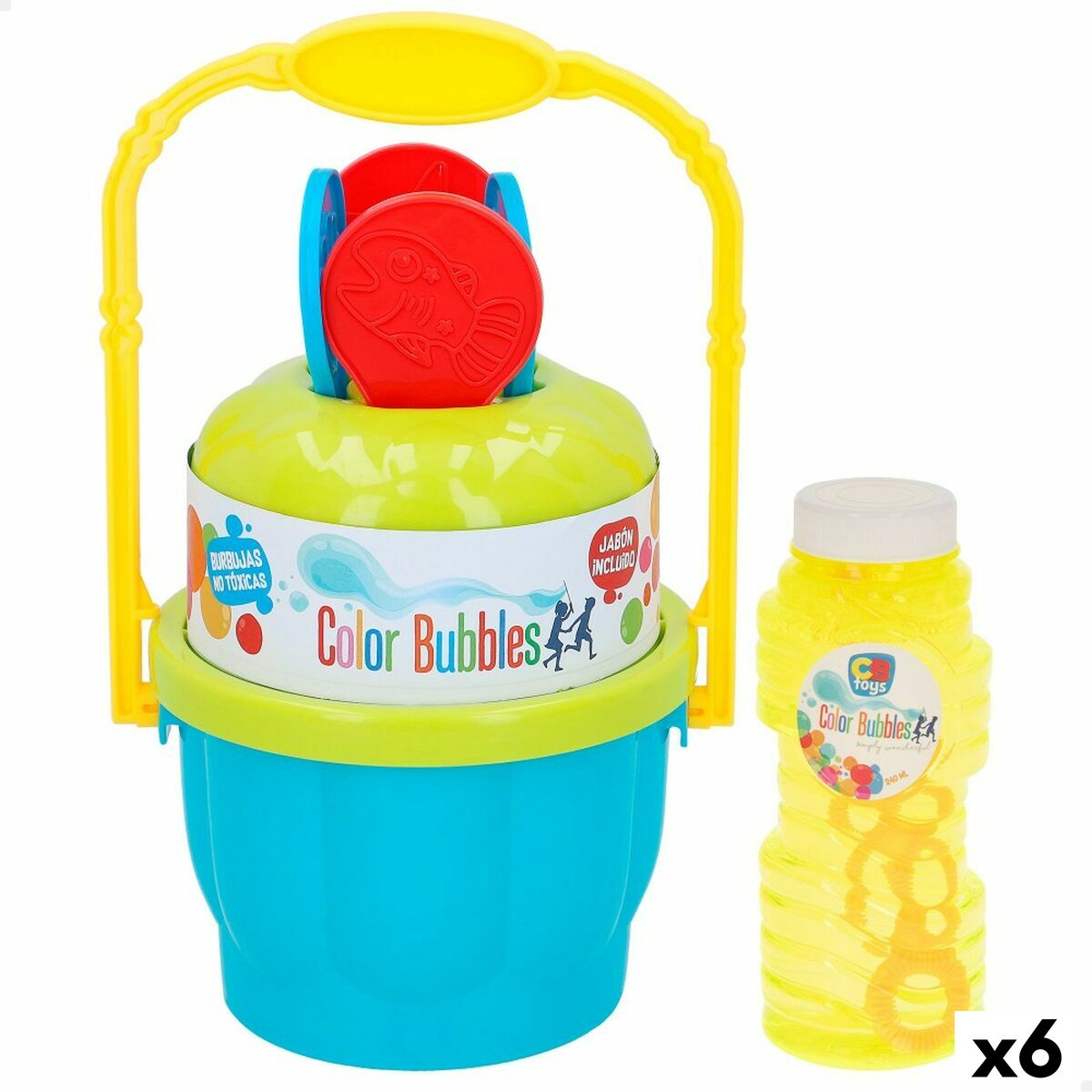 Juego de Pompas de Jabón Colorbaby 240 ml 17,5 x 28 x 13,5 cm (6 Unidades)  Comprati.