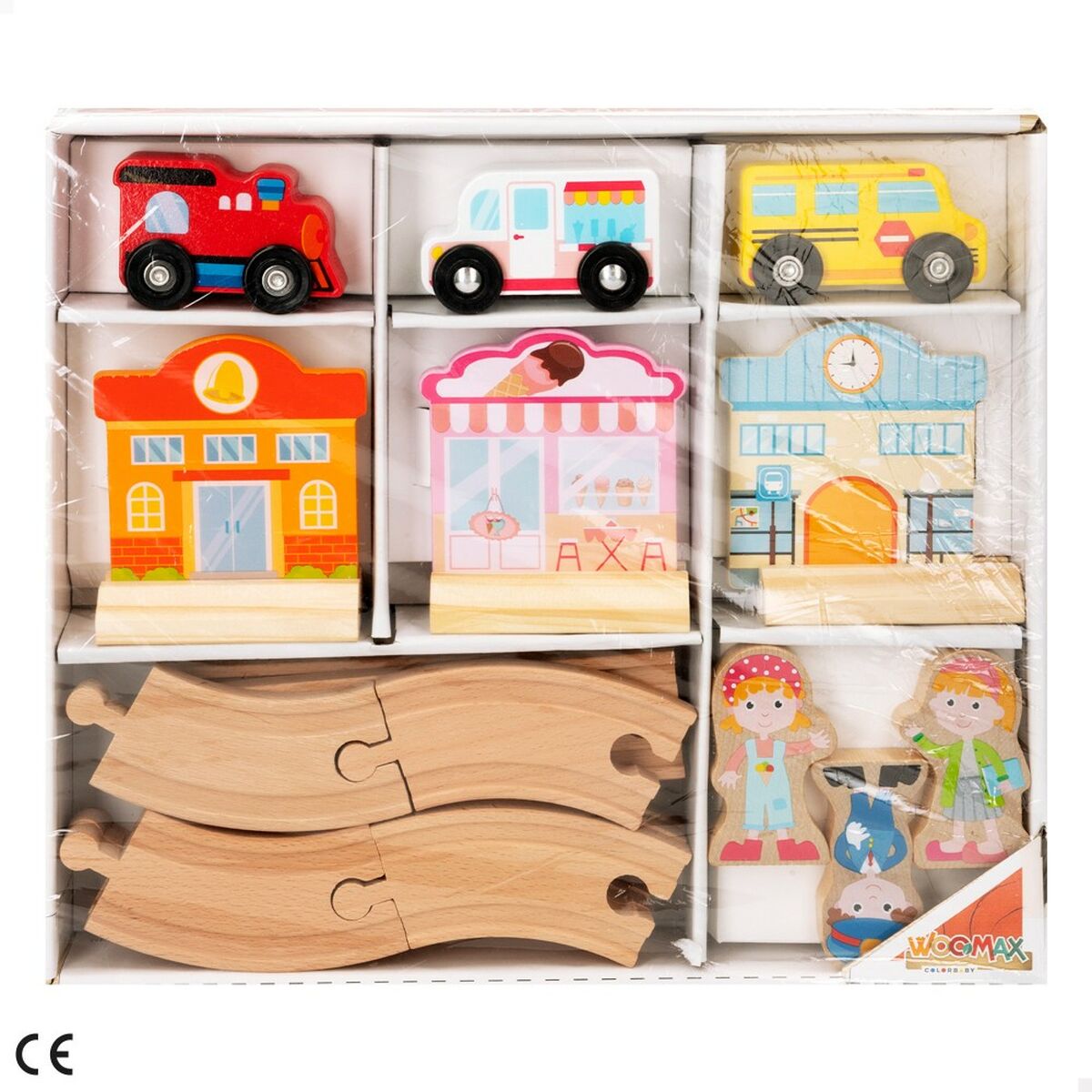 Tren con Circuito Woomax 6 Unidades 39 x 1 x 26 cm  Comprati.