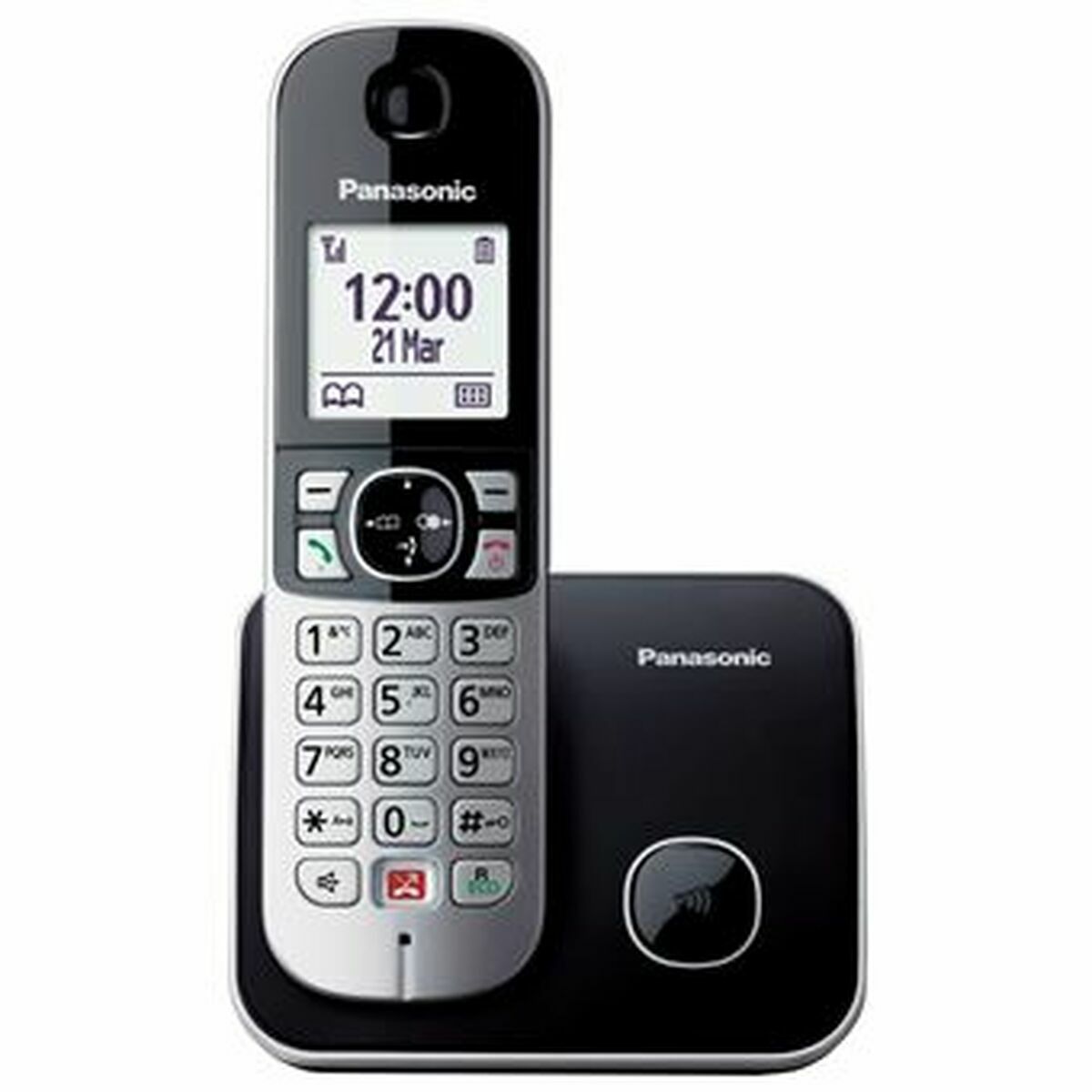 Teléfono Fijo Panasonic KX-TG6852SPB Negro 1,8"  Comprati.