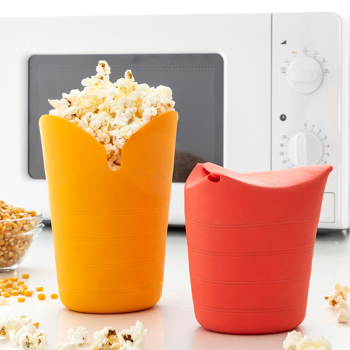 Palomiteras de Silicona Plegables Popbox InnovaGoods (Pack de 2)  Comprati.