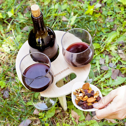 Mesa de Vino Plegable y Portátil para Exteriores Winnek InnovaGoods  Comprati.