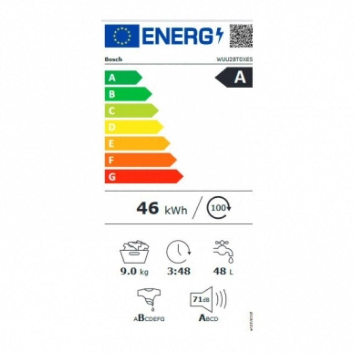 Lavadora BOSCH WUU28T0XES 9 kg 1400 rpm 1400 rpm 9 kg  Comprati.