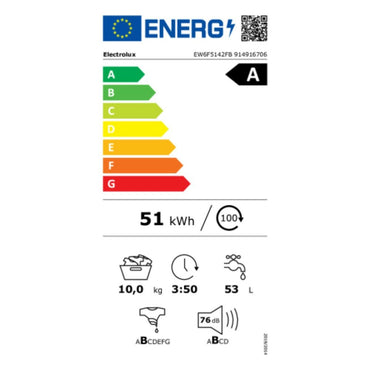 Lavadora Electrolux EW6F5142FB 10 KG 1400 RPM Blanco 10 kg  Comprati.