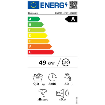 Lavadora Electrolux EW6F5943FB 9 KG 1400 RPM Blanco 9 kg  Comprati.